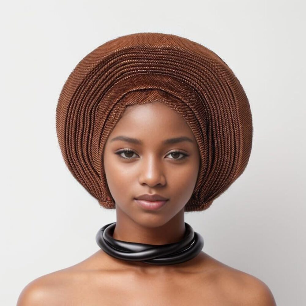 9552 Nigeria Head Ties Wedding Party Headgear Elegant African Headtie